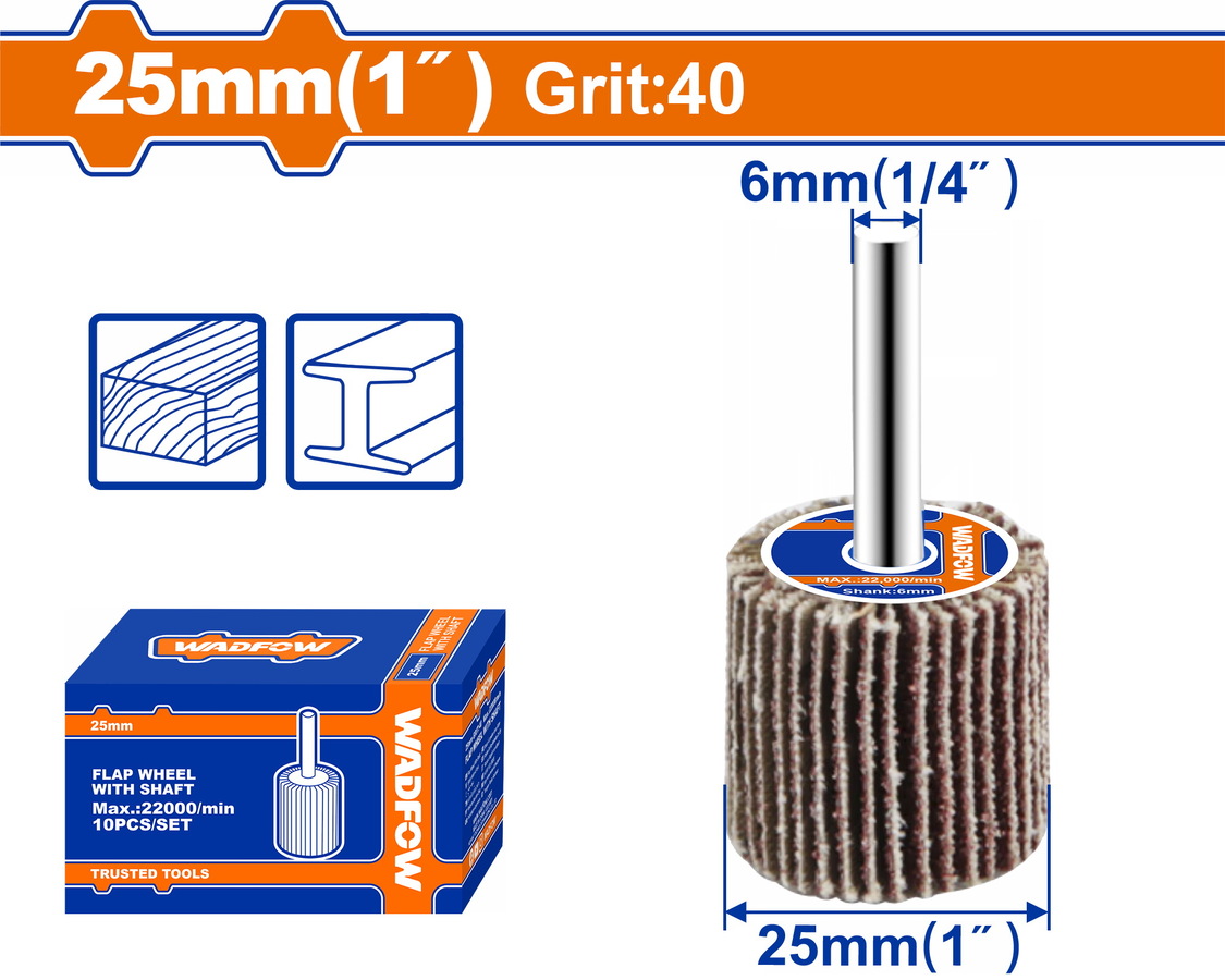 WYW2501 WADFOW ΠΟΛΥΠΤΕΡΟ ΓΥΑΛΟΧΑΡΤΟ ΔΡΑΠΑΝΟΥ Φ-25mm Ρ40 (WYW2501) - Image 1