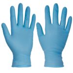 Γάντια μιας χρήσης NITRILE BLUE PF