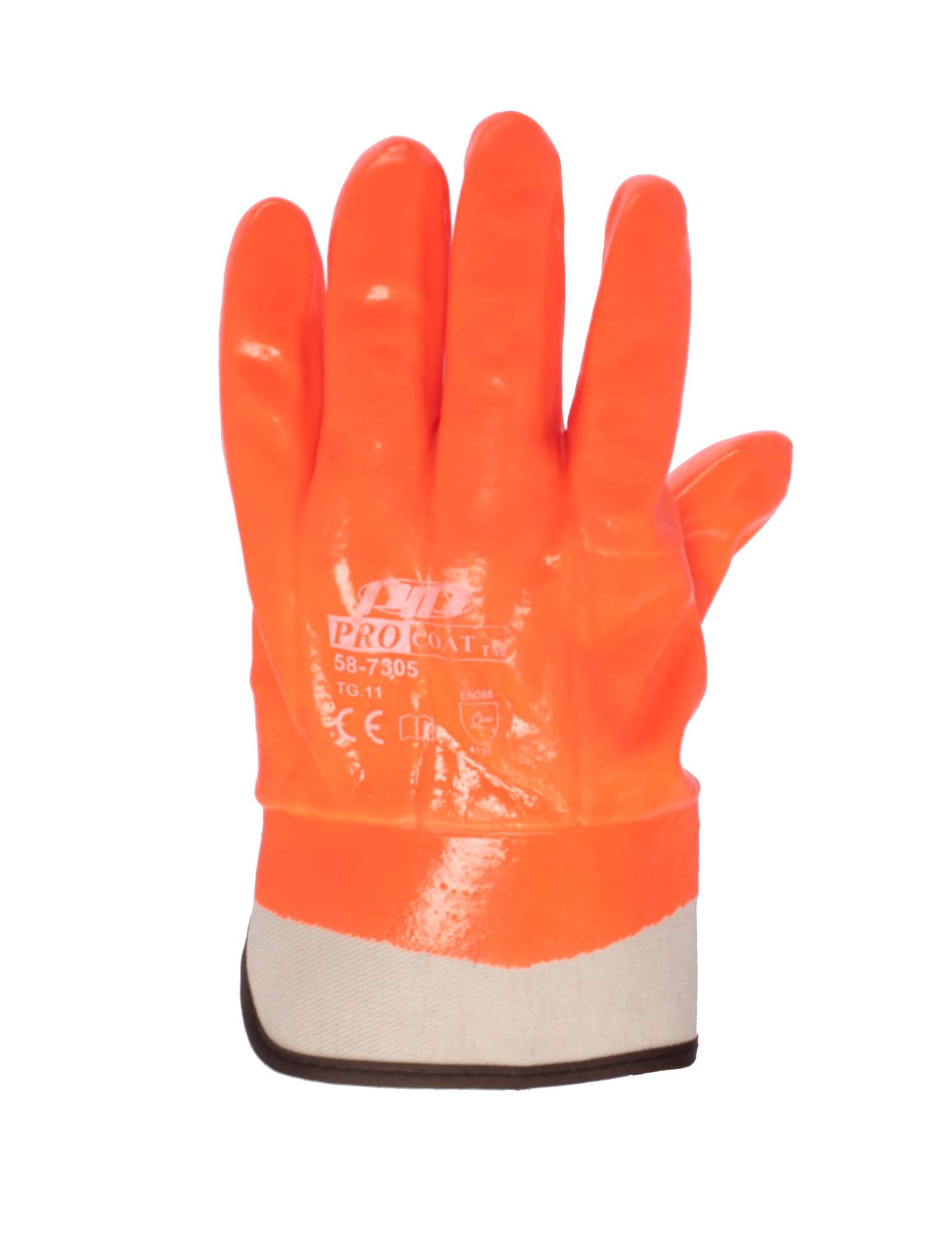 pvc_gloves_gold_gantia_fosforouxa Γάντια PVC COLD 27cm - Image 1